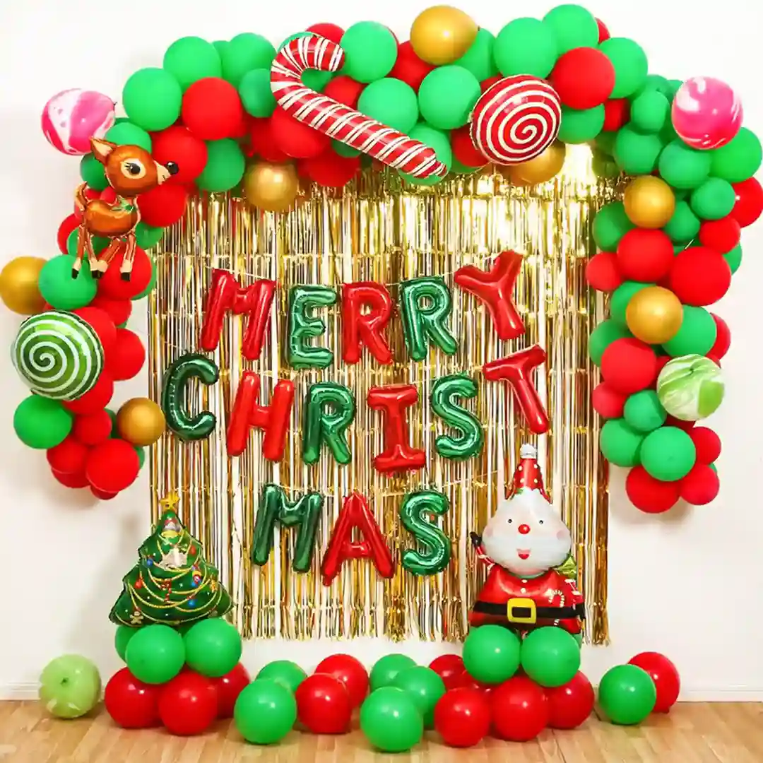 Merry Christmas Balloon Arch Decoration