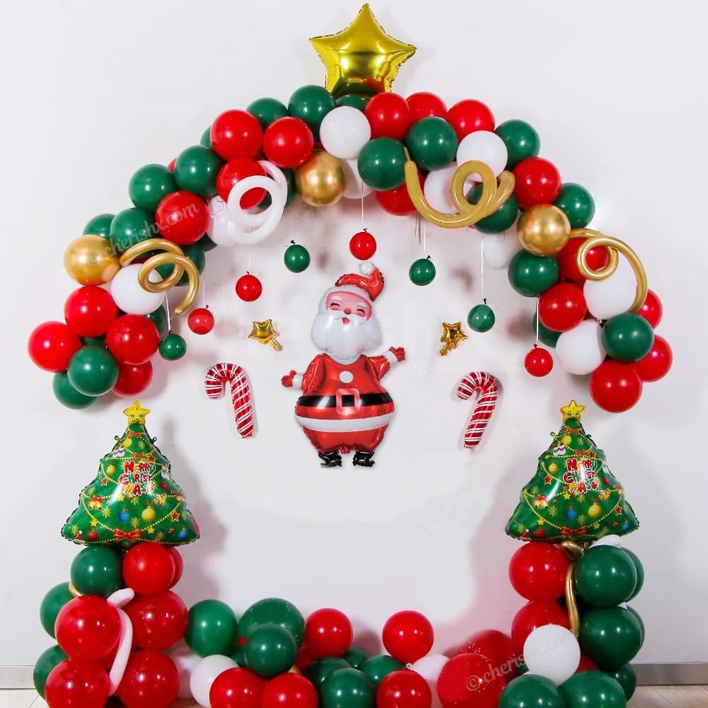 Christmas Theme Sequin Balloon Decoration