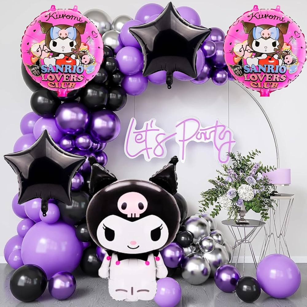 Kuromi Theme Balloon Decoration