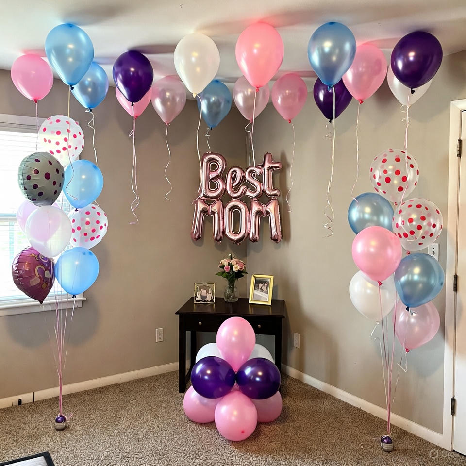 Best Mom Wall Balloon Decoration