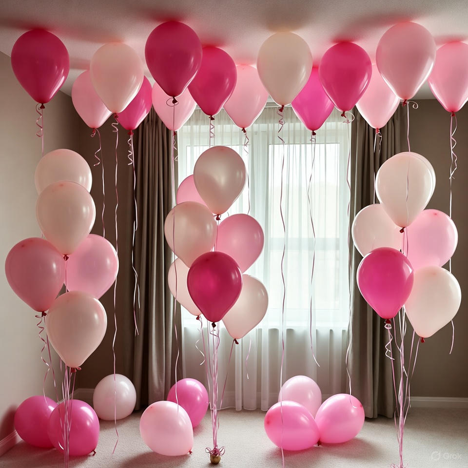 Mothers Day Pink Balloon Decoration