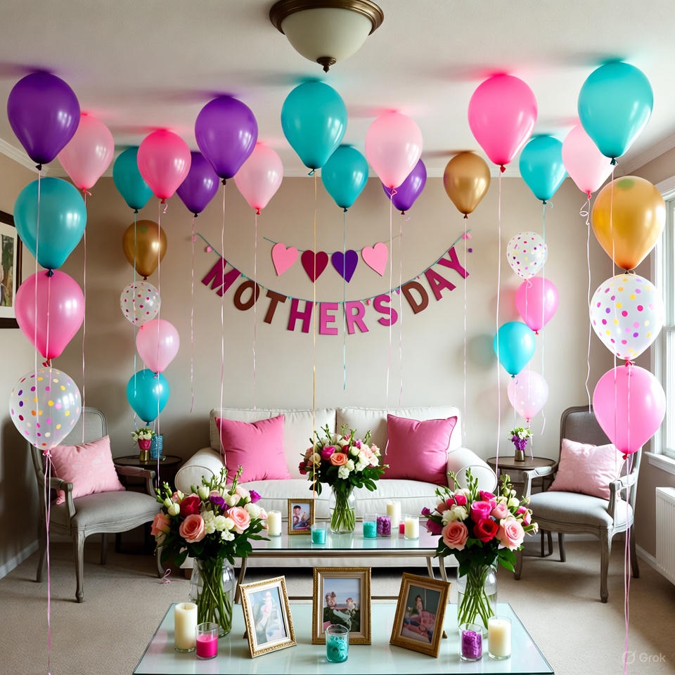 Mothers Day Balloon Ring Decorations