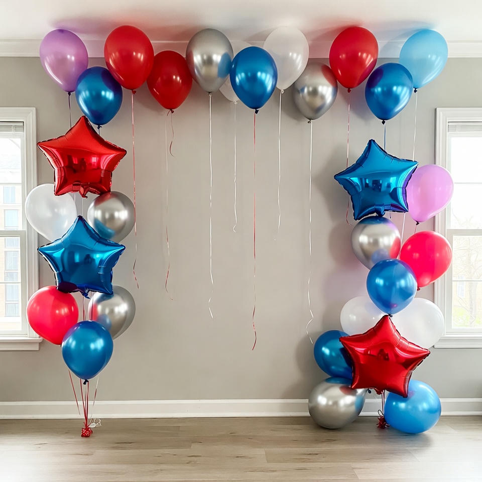 Simple Fathers Day Balloon Arch Decoration