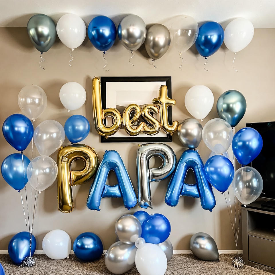 Best Papa Balloon Decoration