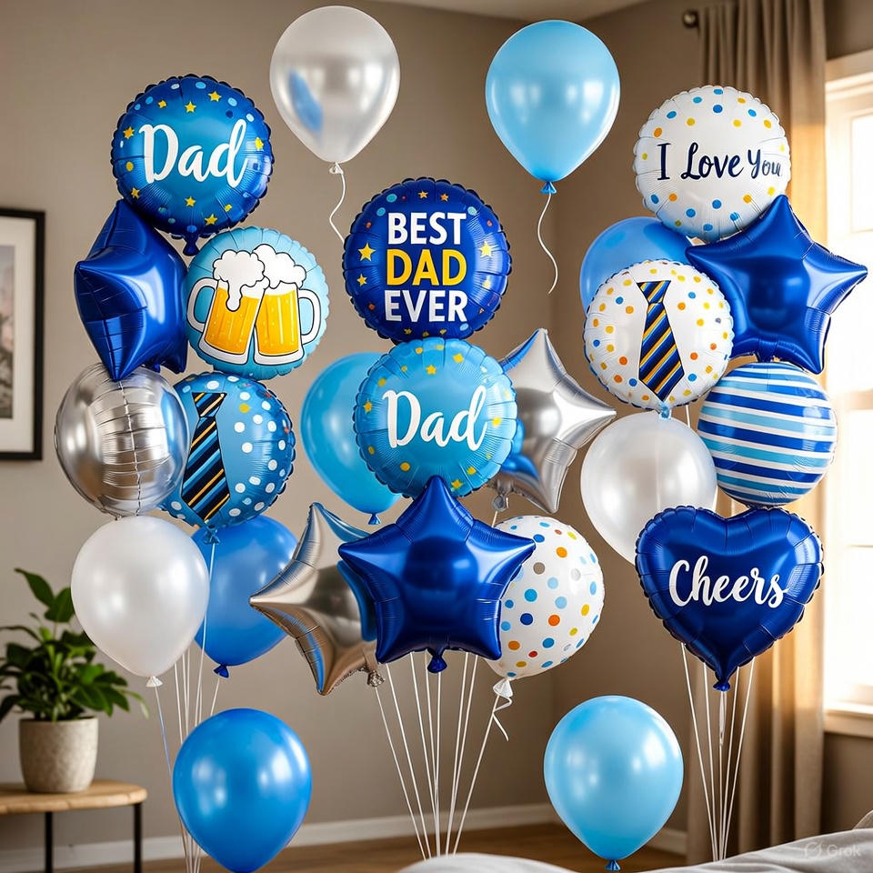 Fathers Day Cheers Balloon Bouquet