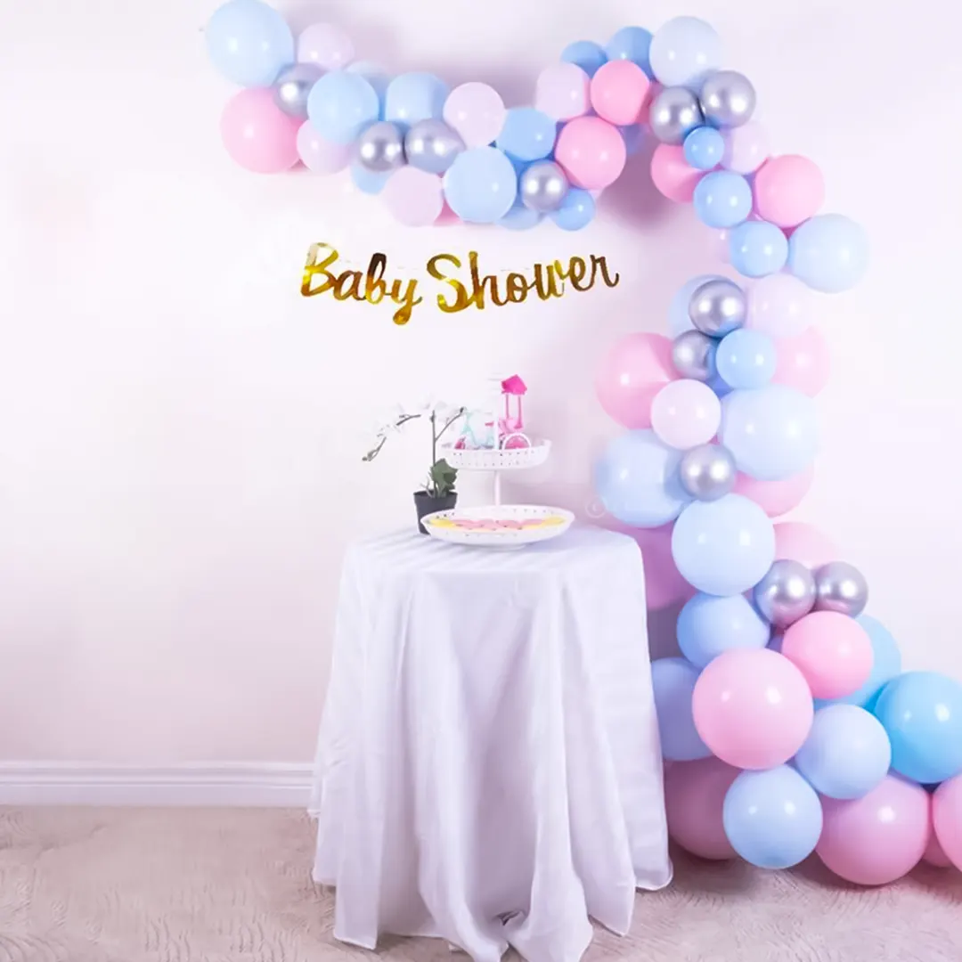 Pastel Balloons Baby Shower Decor