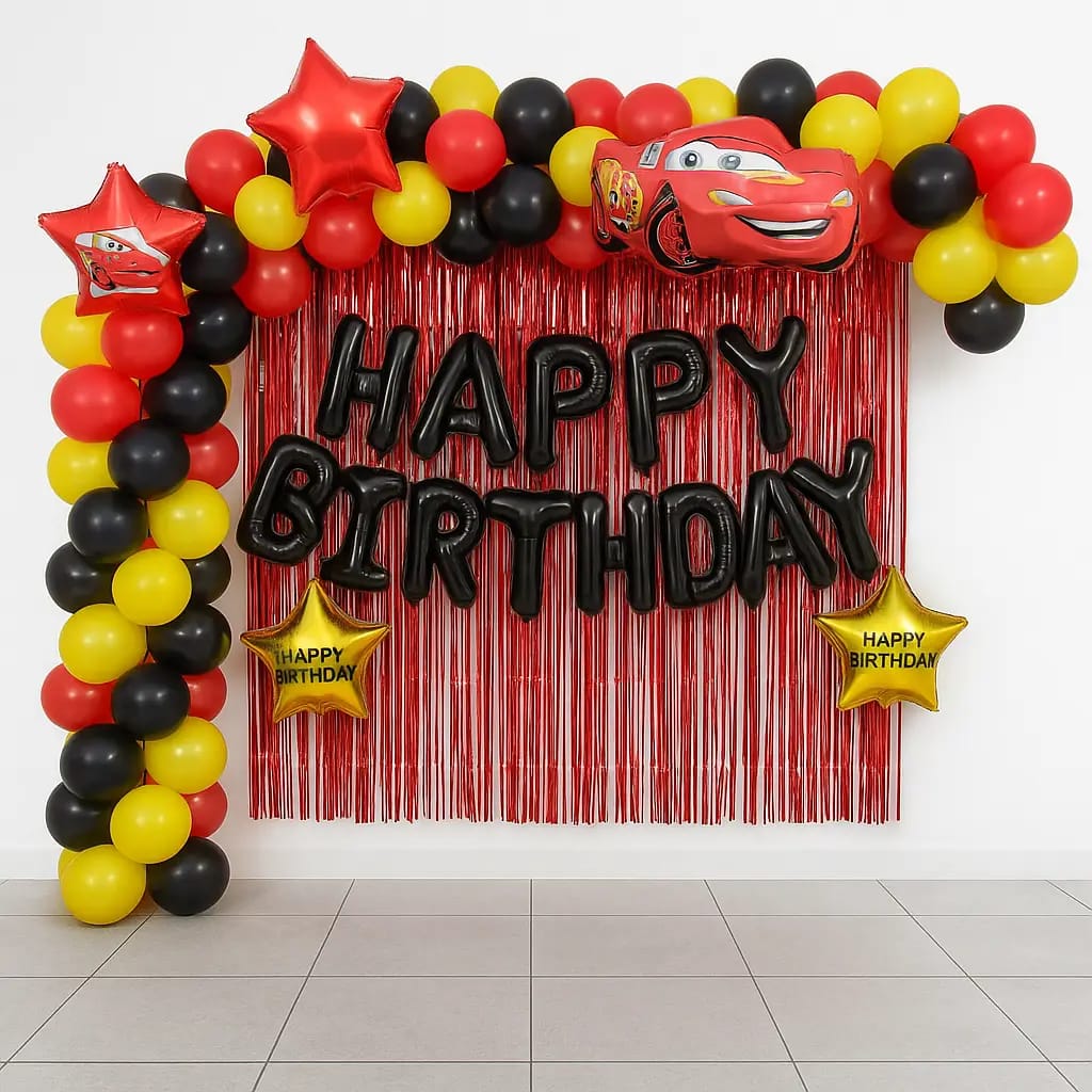 Disney Cars Theme Birthday Setup 