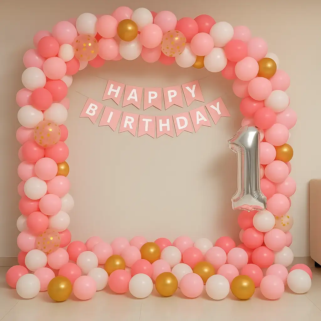 Birthday Arch Decoration With Balloon 