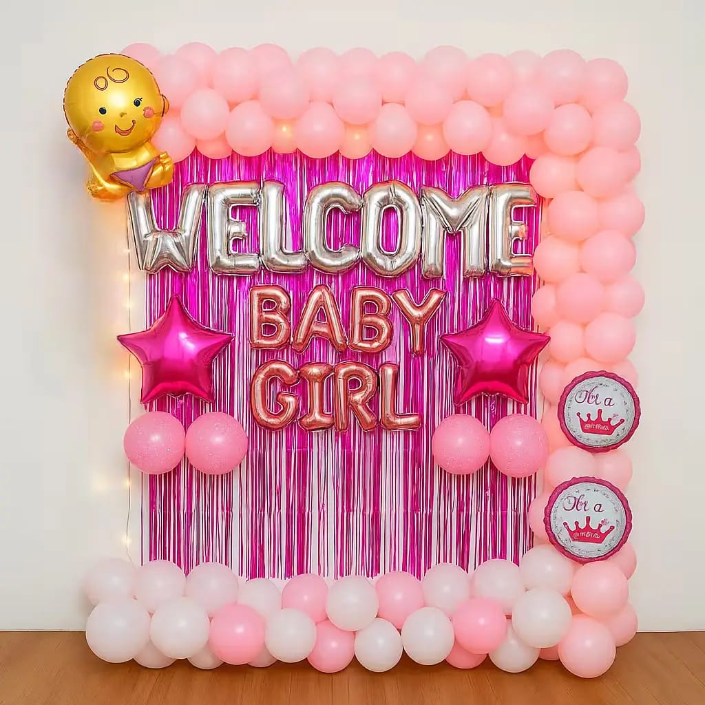 Cute Girl Theme Welcome Decor 