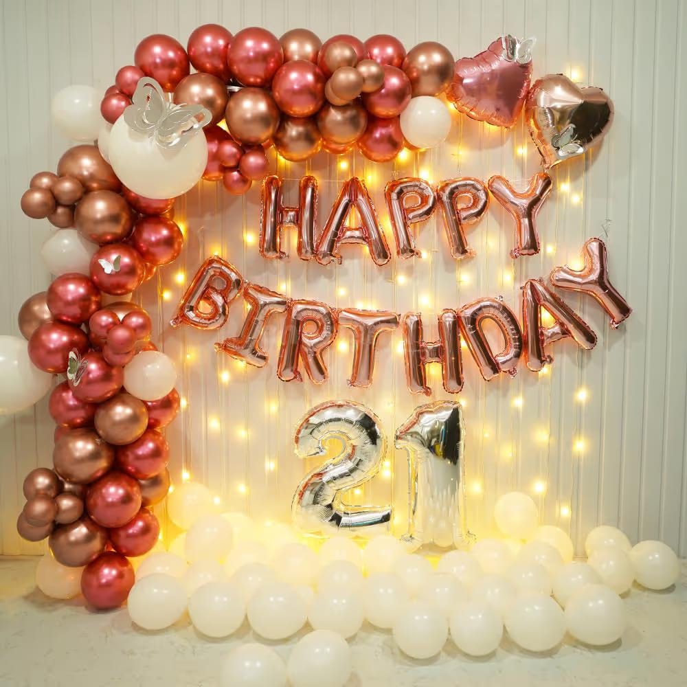 Blushing Celebration Birthday Decor 