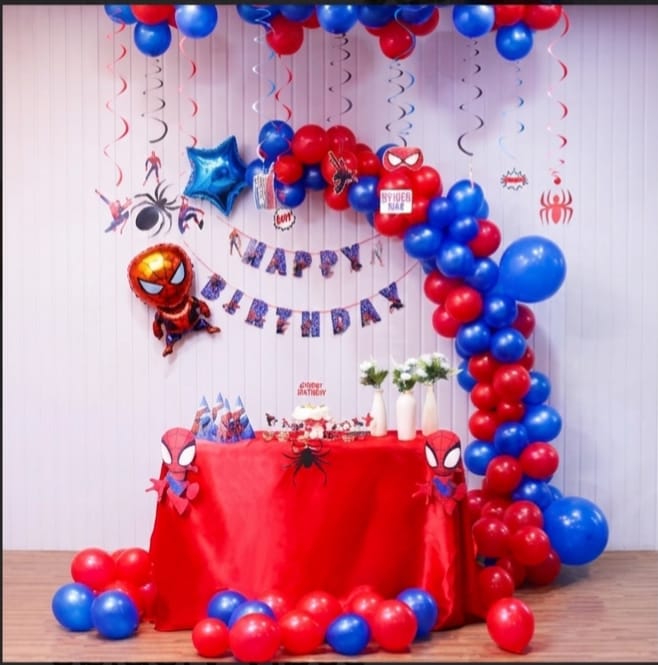 Spidery Vibes Everywhere On Kids Birthday.