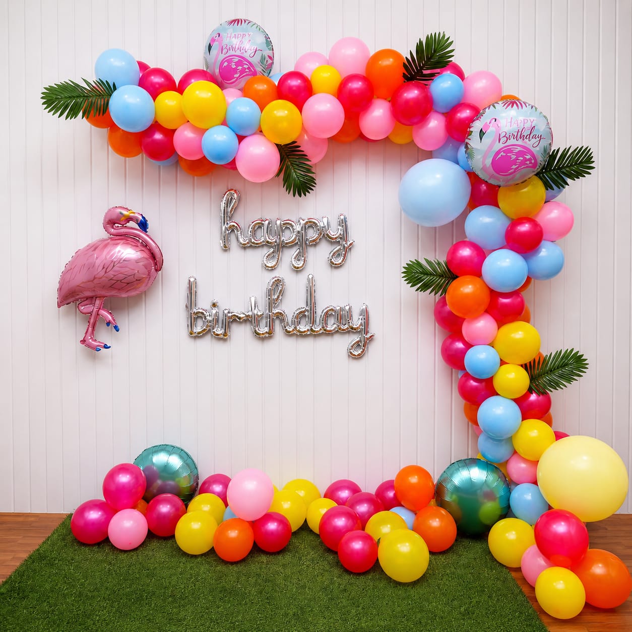 Flamingo Balloon Bliss Birthday Decoration