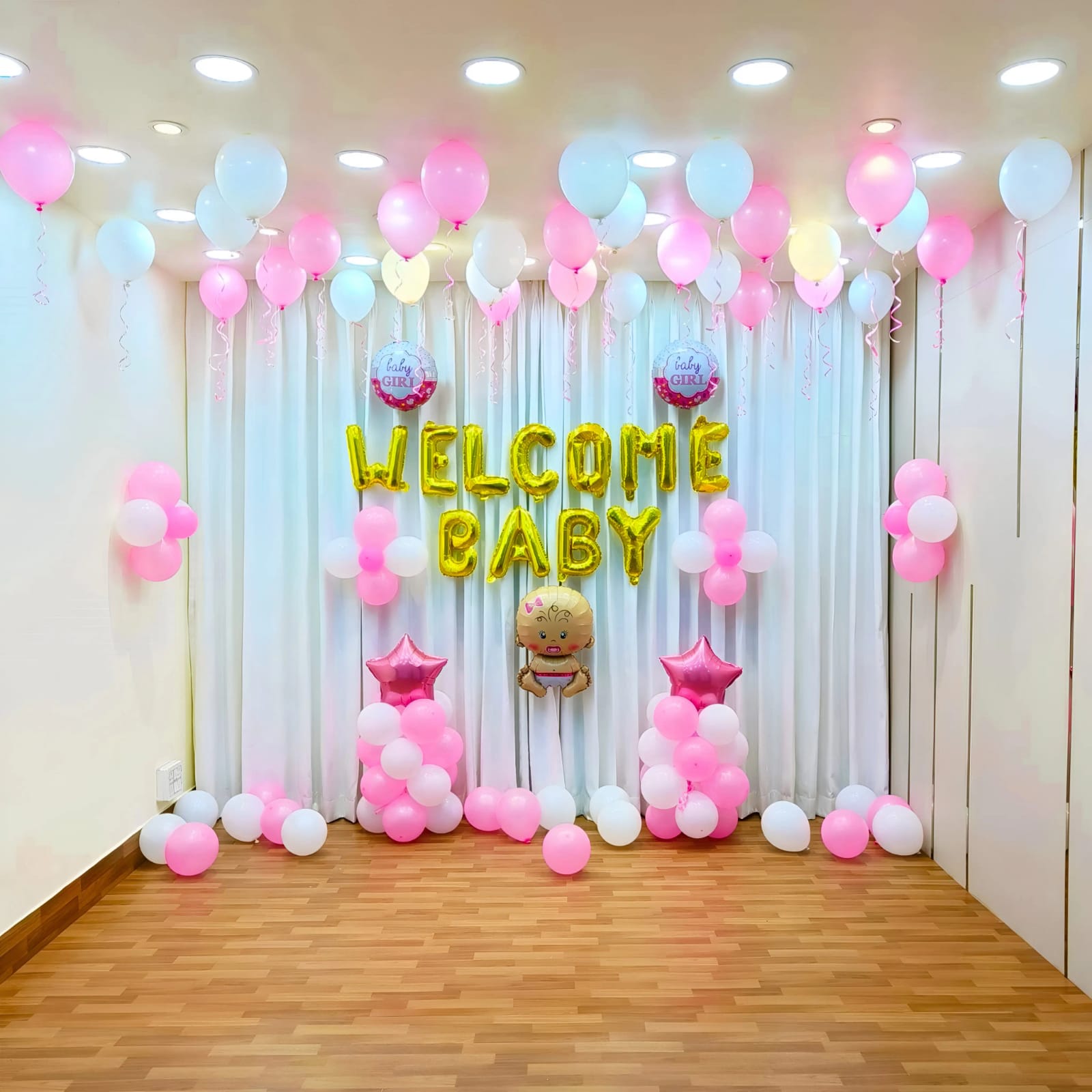 Baby Girl Hall Decoration