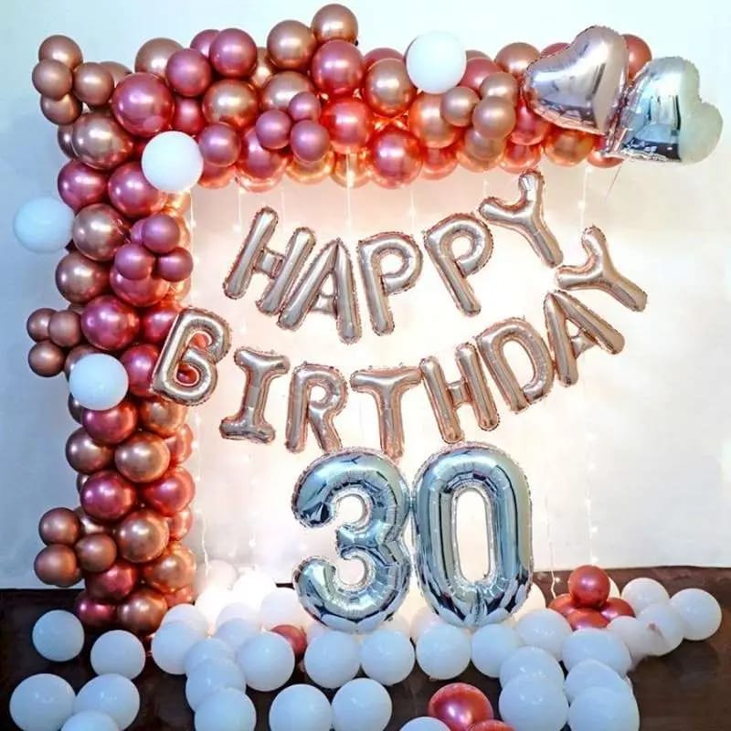 Chrome Balloon Decoration