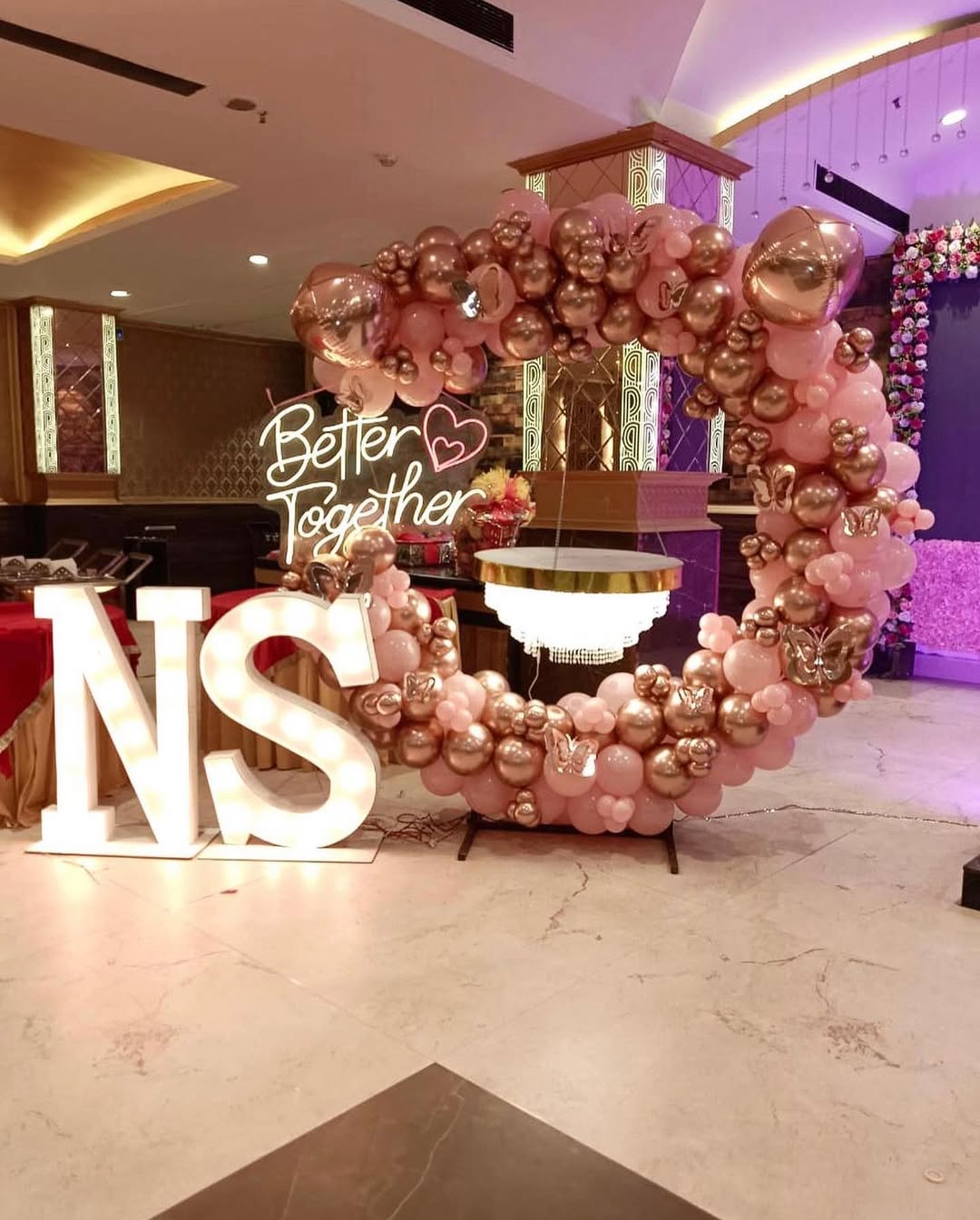 Rose Gold Wedding Circle