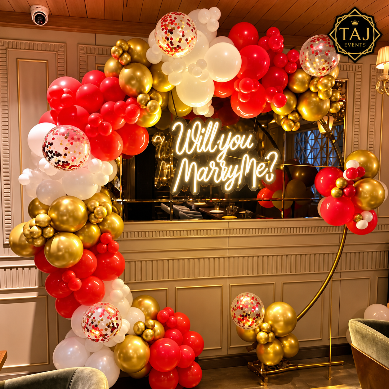Love Proposal Ring Decoration