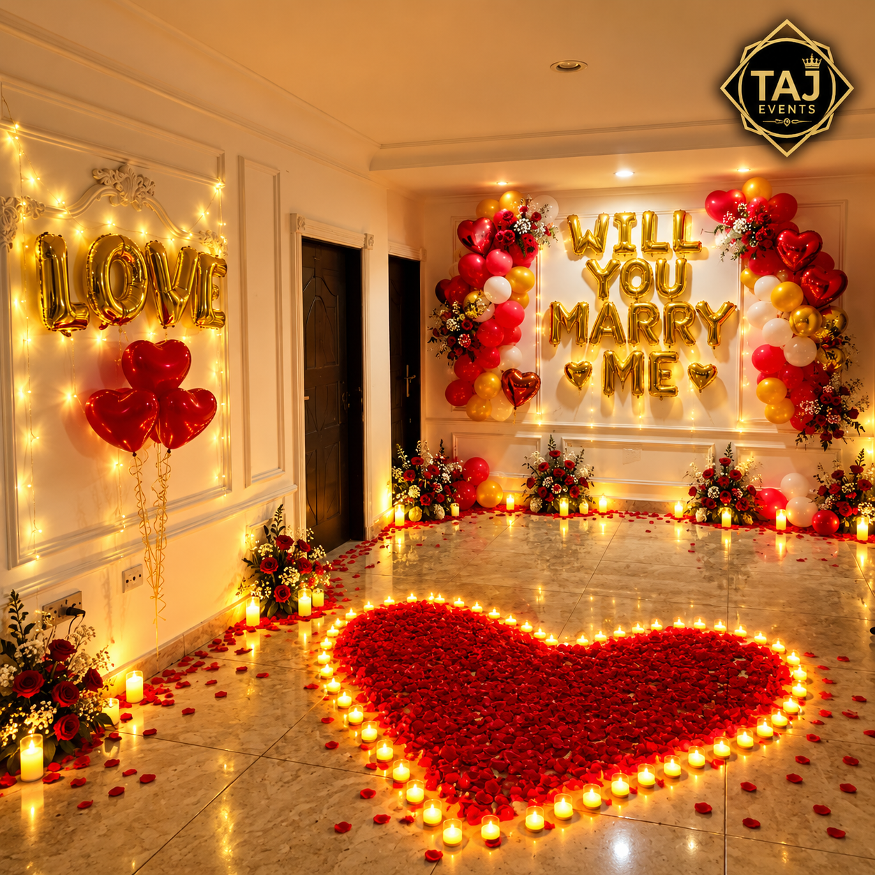 Marry Me Hall Decoration