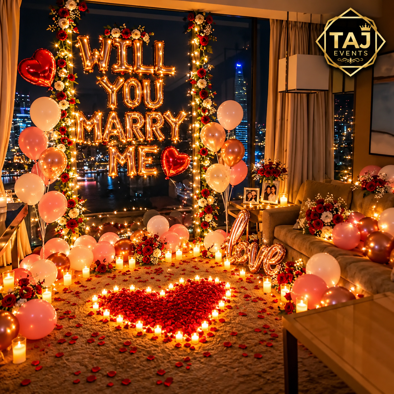 Surprise Proposal Decoration