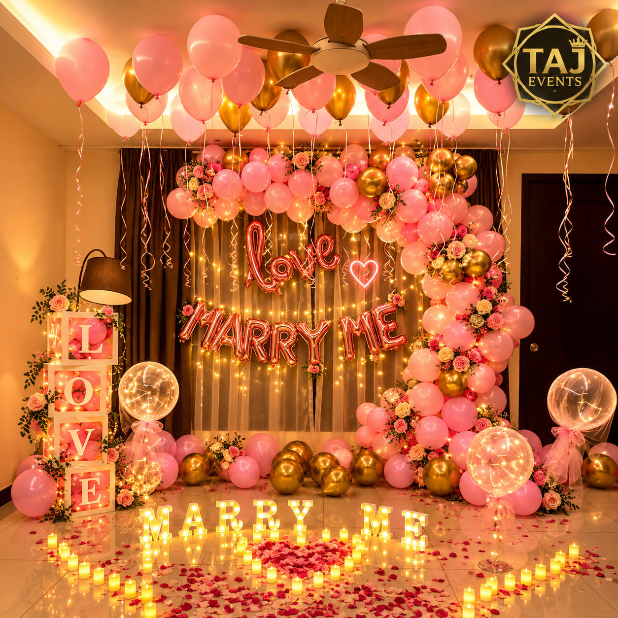 Marry Me Balloon Decoration