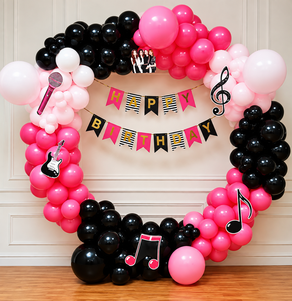 BLACKPINK Theme Birthday Balloon Decoration