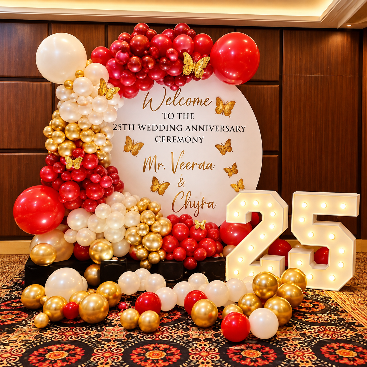 25th Wedding Anniversary Decoration Package - Hyderabad