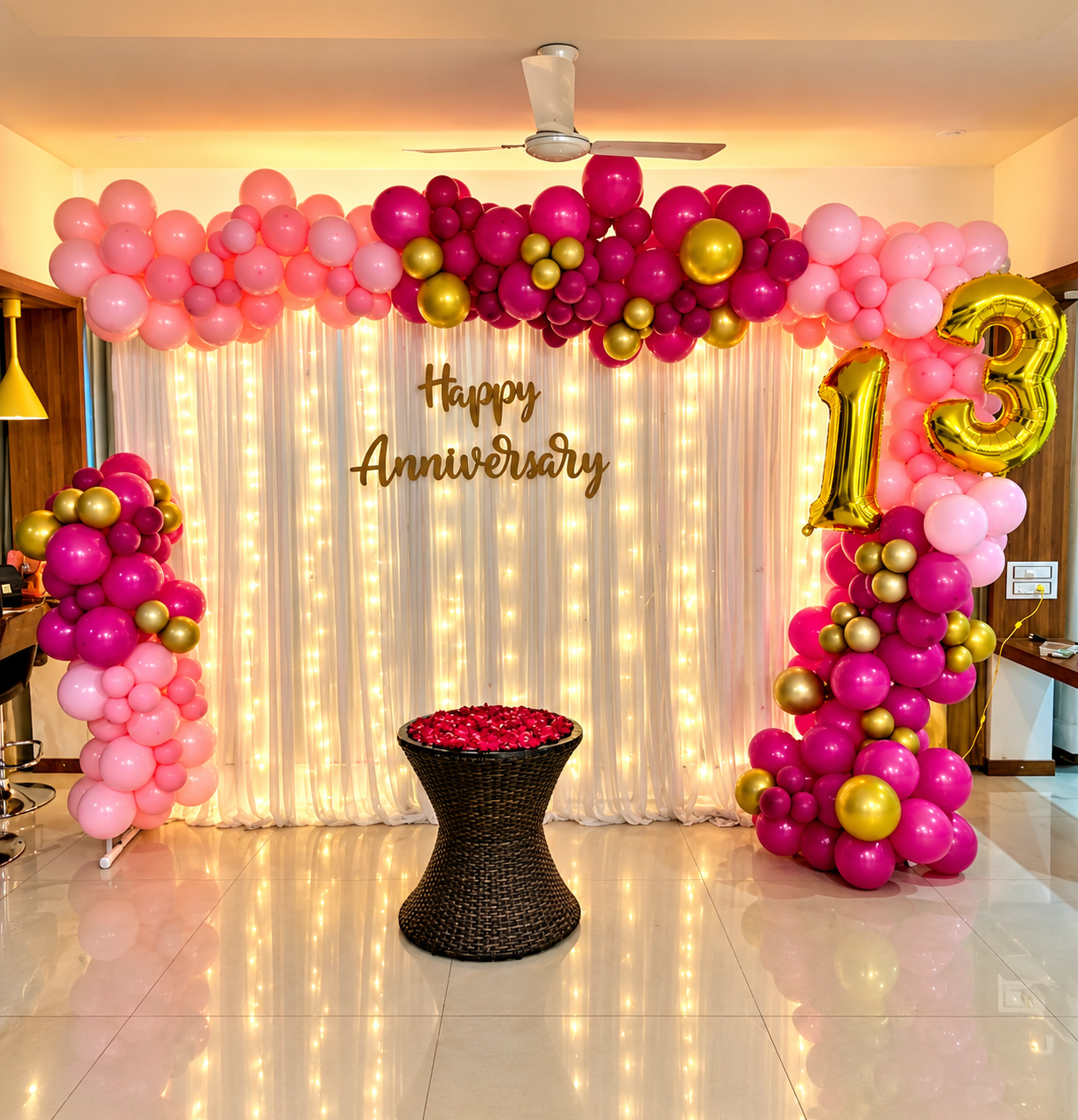 Sparkling Hall Decor