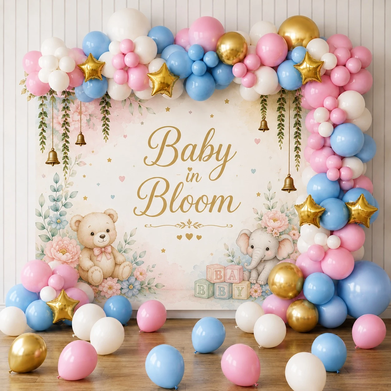 Baby in Bloom Baby Shower Balloon Decoration