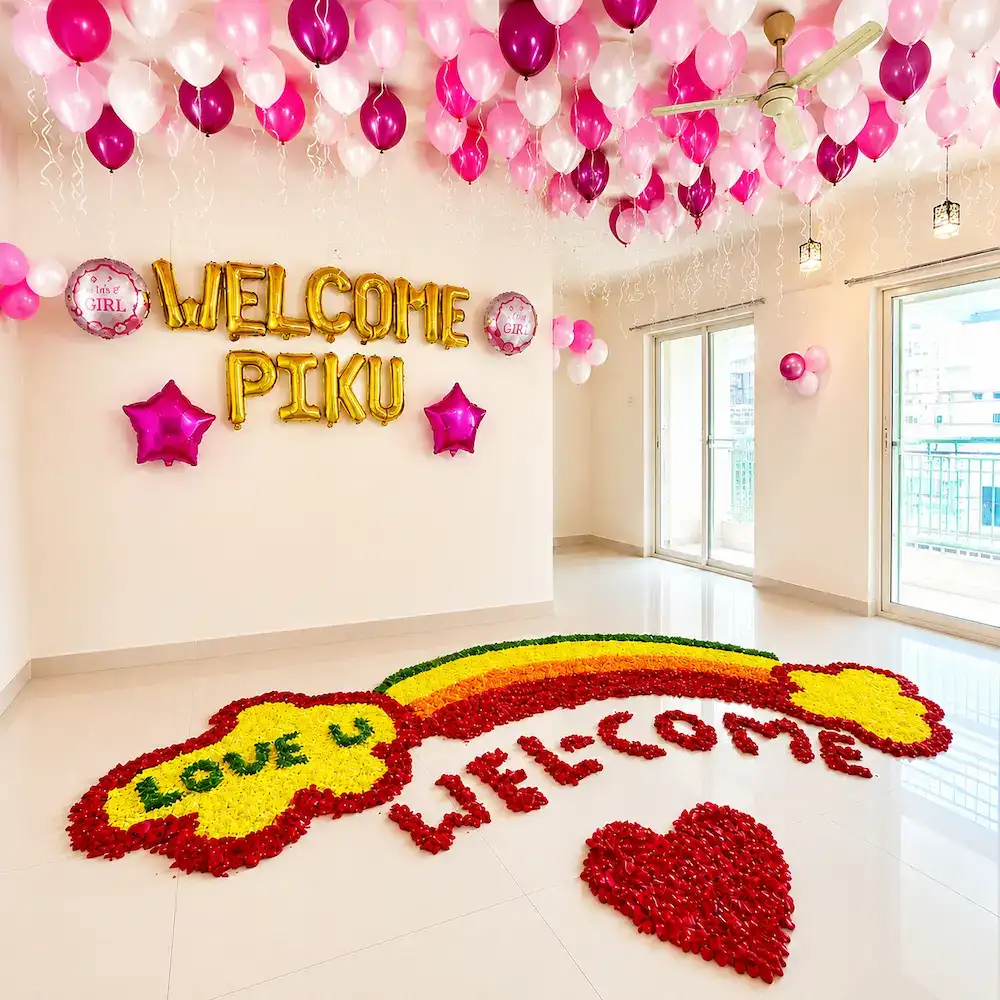 Welcome Baby Flower Decoration