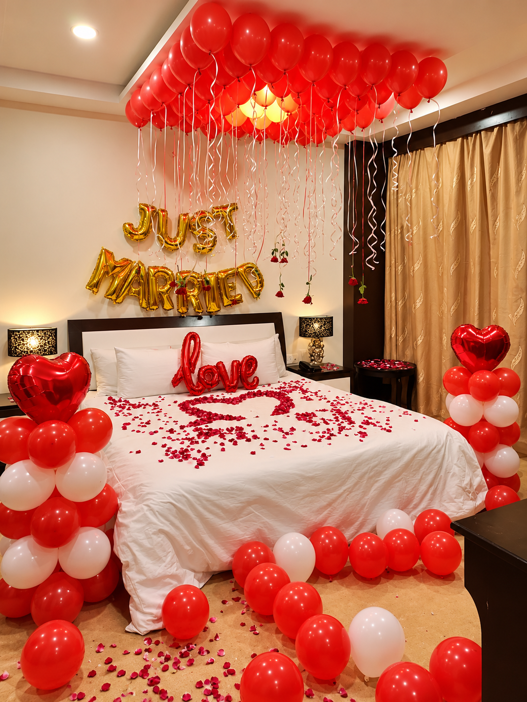Wedding Night Room Setup