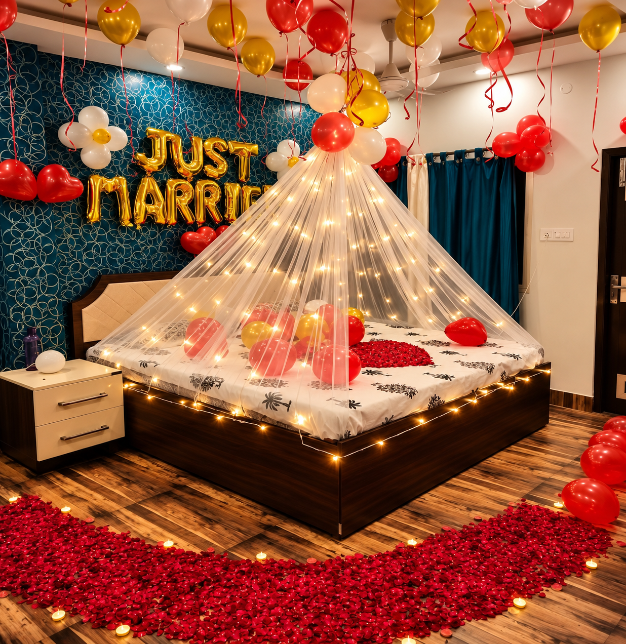 Just Married Balloon Decoration