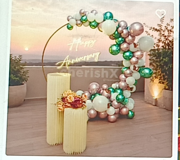 Floral Anniversary Decor