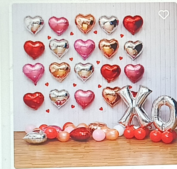 Romantic XO Balloon Backdrop Surprise