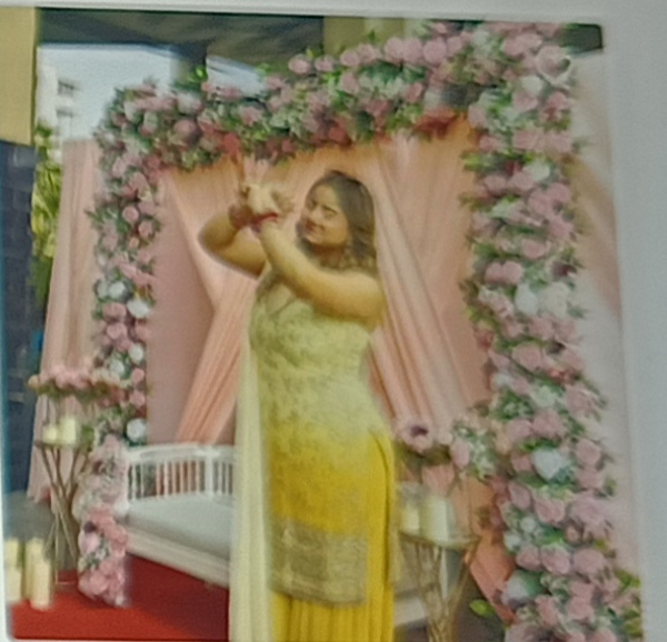 Colourful Flowers Backdrop For Engagement And Roka Events