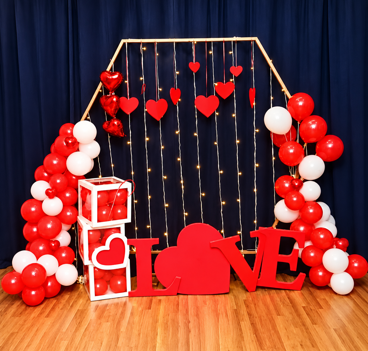 Hexagon Decor Package For Valentines’ Day