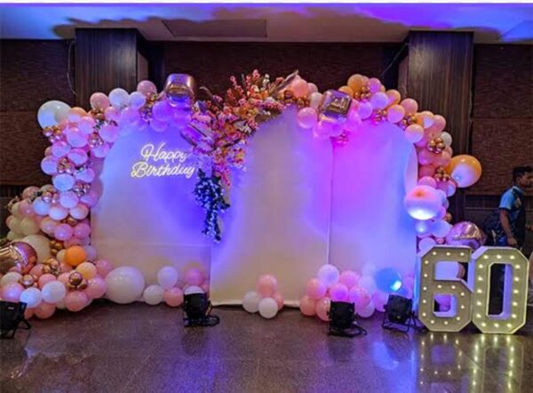 Pink and Silver Birthday Decoration - Image 2