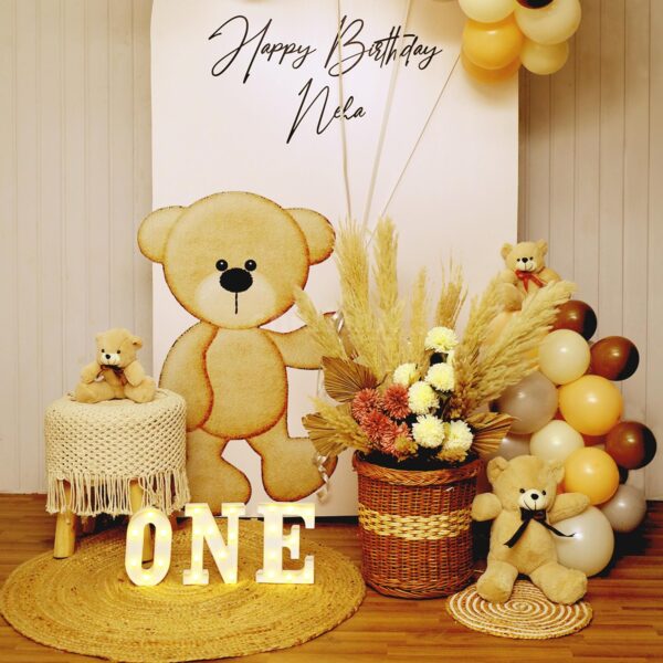 Cuddly Teddy Bear Birthday Decoration - Image 7