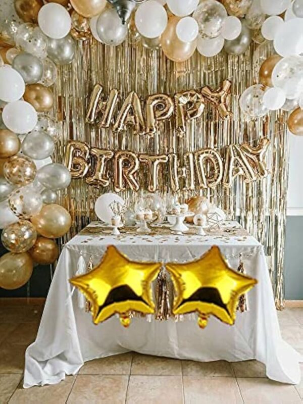 Gold and Silver Birthday Room Decor - Image 5