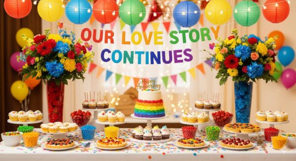 Colorful Themed Anniversary Decor - Image 7