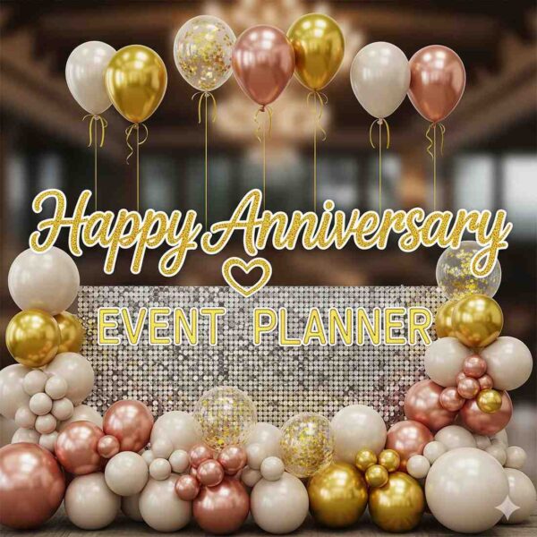 Happy Anniversary Themed Sequin Decor - Image 4