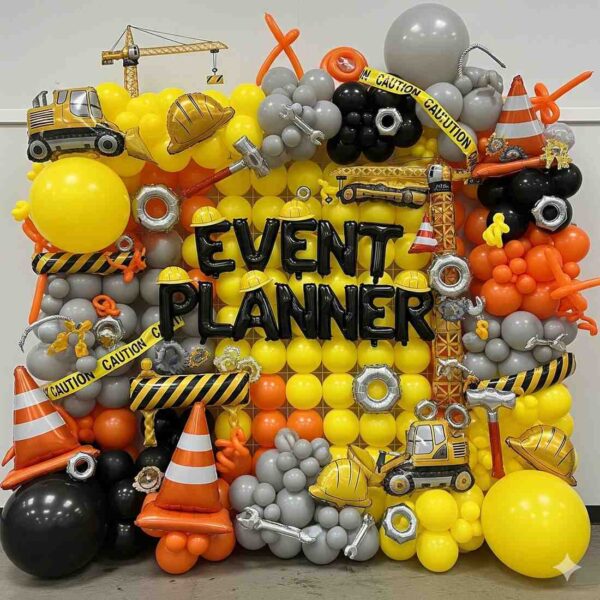 Construction Theme Balloon Wall Decor - Image 9