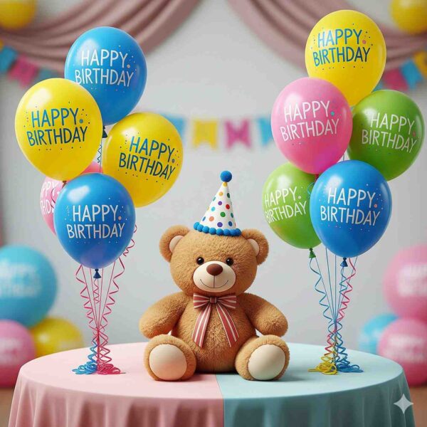 Cuddly Teddy Bear Birthday Decoration - Image 9