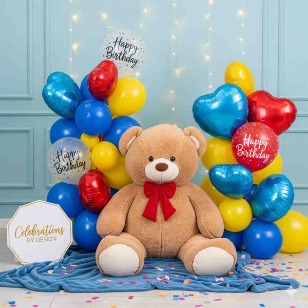 Cuddly Teddy Bear Birthday Decoration - Image 10