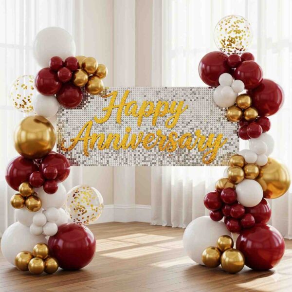 Happy Anniversary Themed Sequin Decor - Image 5