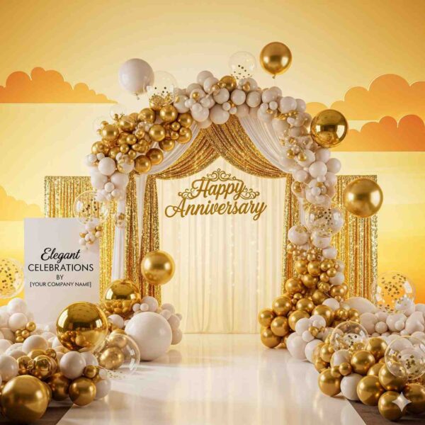 Golden Sky Anniversary Decor - Image 12