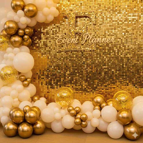 Elegant Golden Sequin Decor - Image 4