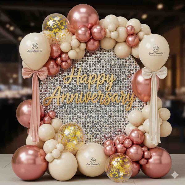 Happy Anniversary Themed Sequin Decor - Image 6