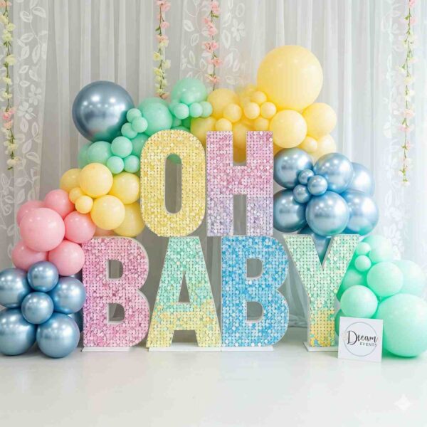 Oh Baby Pastel Themed Sequin Decor - Image 6
