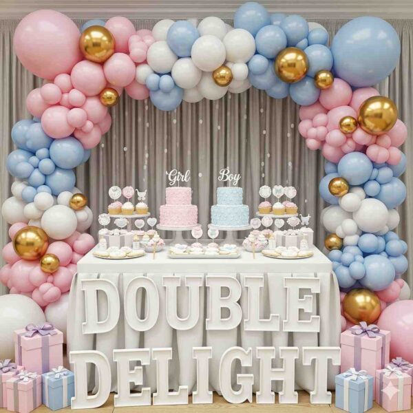 Double Delight Twins Baby Shower Decor - Image 7