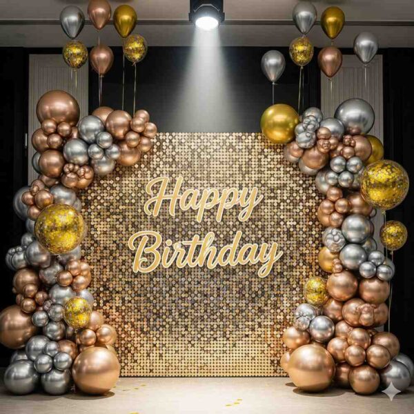 Happy Birthday Themed Sequin Decor - Image 4