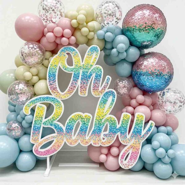 Oh Baby Pastel Themed Sequin Decor - Image 5